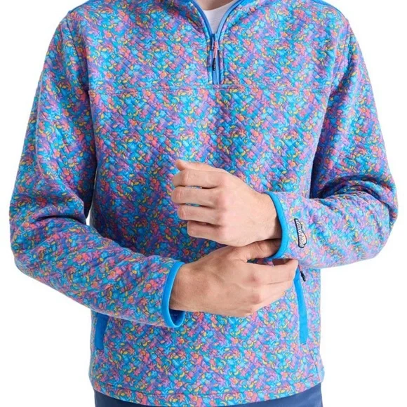 Chubbies Men's Multicolor Patterned 1/4‎ Zip Sweater