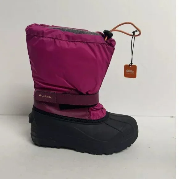 Columbia Youth Powderbug Forty Snow Boots Size 4 M Big Kid