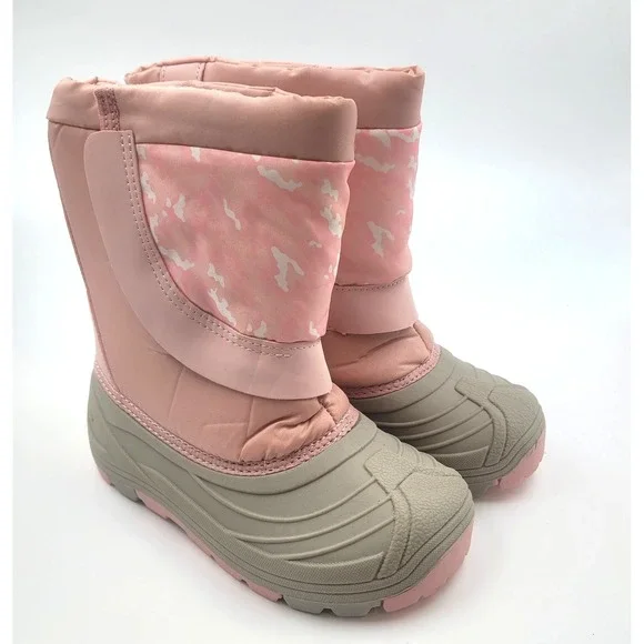 NEW Dream Pairs Snow Boots! Anti-Slip, Water Resistant Pink Beige Size 1