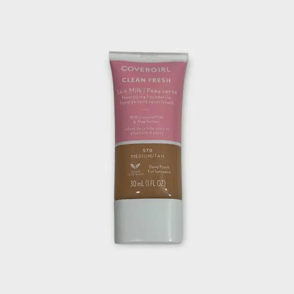 Covergirl Clean Fresh Skin Milk Nourishing Foundation 570 Medium Tan New