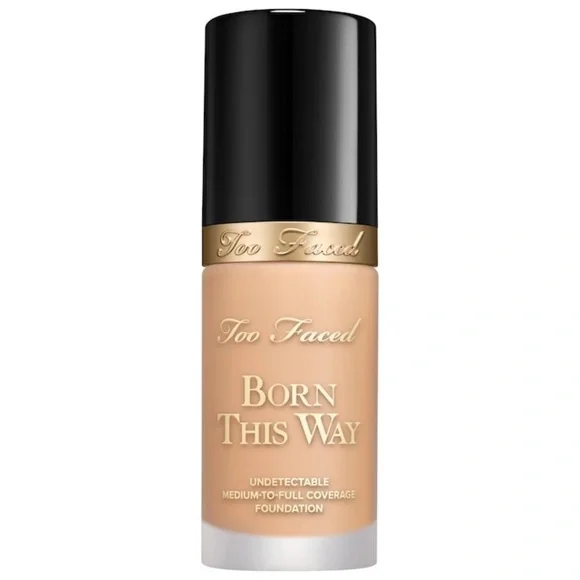 🆕 TOO FACED Born This Way Undetectable Medium Coverage Foundation WARM NUDE NIB