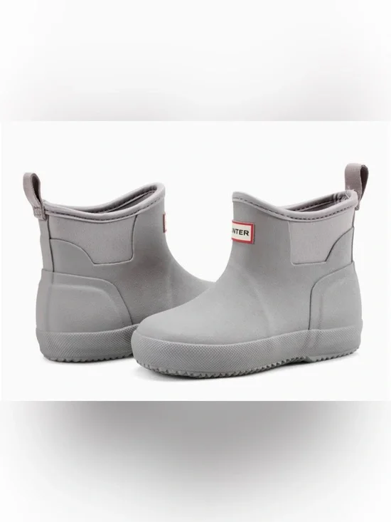 Little Kids Finley Pull On Waterproof Rain Boots - Medium Gray