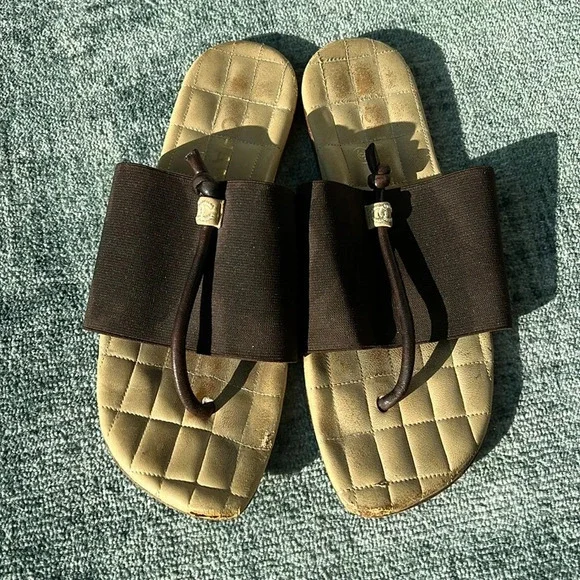 Vintage Chanel Brown CC Sandal
