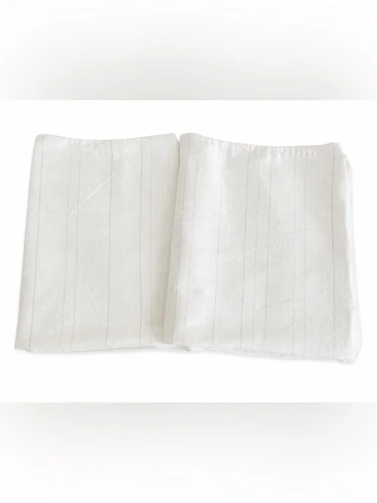 Hearth & Hand With Magnolia Set of 2 White Textured Linen Blend Pillowcases