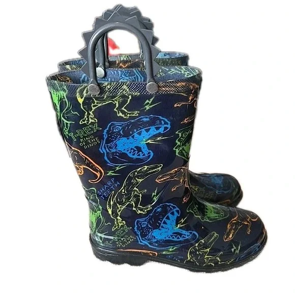 Member's Mark‎ Boy's Rain Boot Dinosaur Sz 11/12