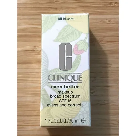 Clinique Even Better Makeup Foundation SPF 15‎ Buff VF WN 16 Evens Corrects NEW