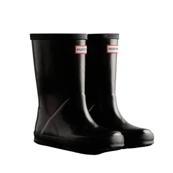 Hunter Kids First Gloss Rain Boots size 10