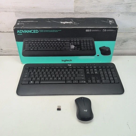Logitech‎ MK540 Advanced Keyboard Mouse Combo Wireless USB Receiver Tested