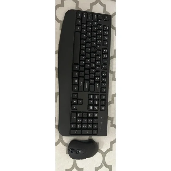 QUASIO Wireless Keyboard and Mouse Combo Full-Sized 2.4GH Comfortable for PC/Mac