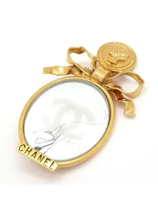 Chanel Gold Silver Hardware Glass #278600C91B