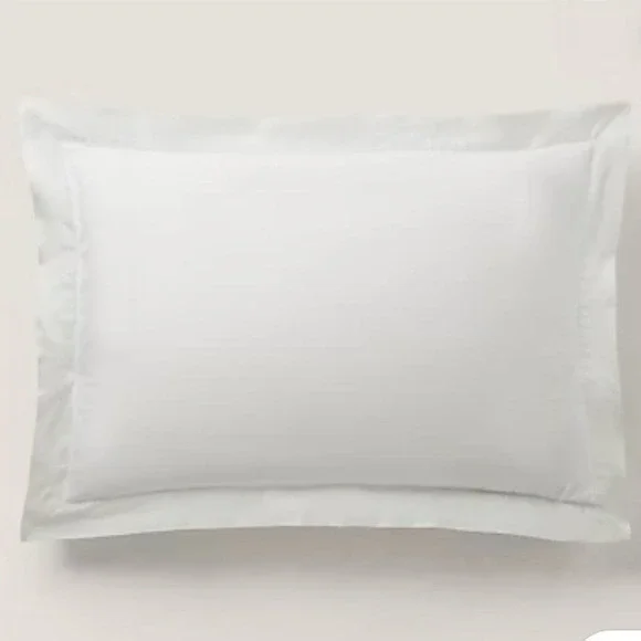 Ralph Lauren Organic Cotton Percale Palmer Euro Sham Tuxedo White