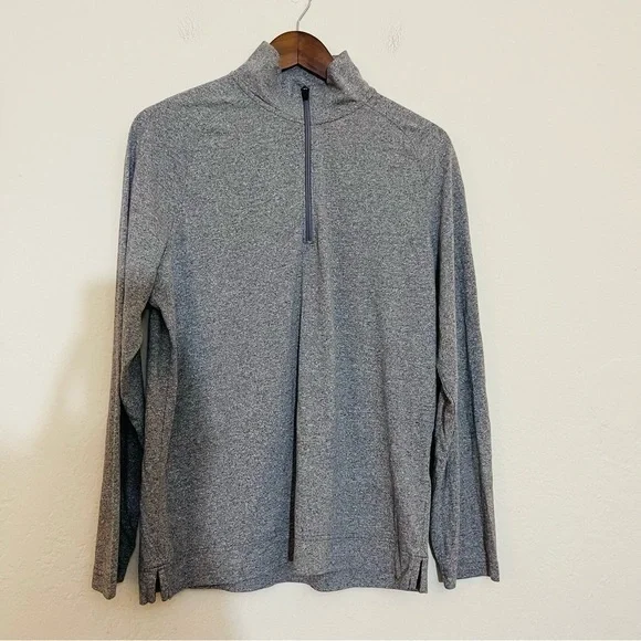Banana Republic Quick Dry Half Zip Long Sleeve Sweatshirt Men Size  M Color Gray