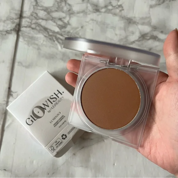 huda beauty glowish luminous pressed powder 11 deep bundle of 2 June sale