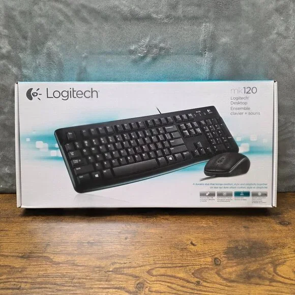 Logitech MK120 Keyboard &‎ Mouse Combo | New