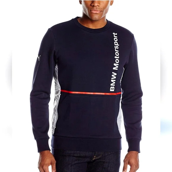 PUMA Men's BMW Motorsport Crew Neck Sweatshirt Medium