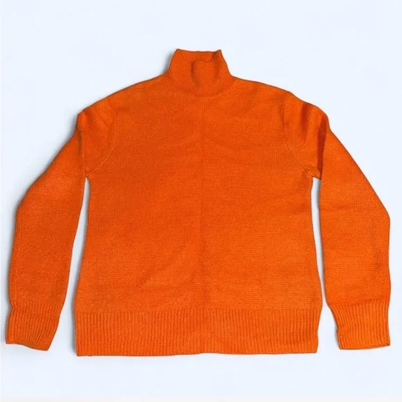 H&M Studio orange turtleneck sweater