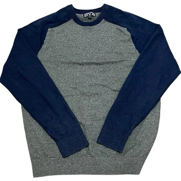 Rye By Hawker‎ Rye Men's Grey And Navy Blue Crewneck Sweater XL