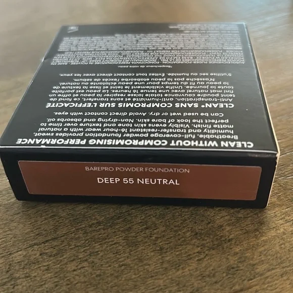 - bareMinerals BAREPRO Powder Foundation in shade: Deep 55 NEUTRAL