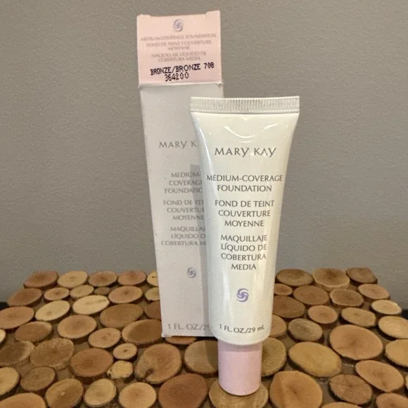 Mary Kay Medium‎ Coverage Foundation Bronze 708 1 Fl Oz Liquid Normal/oily Pink