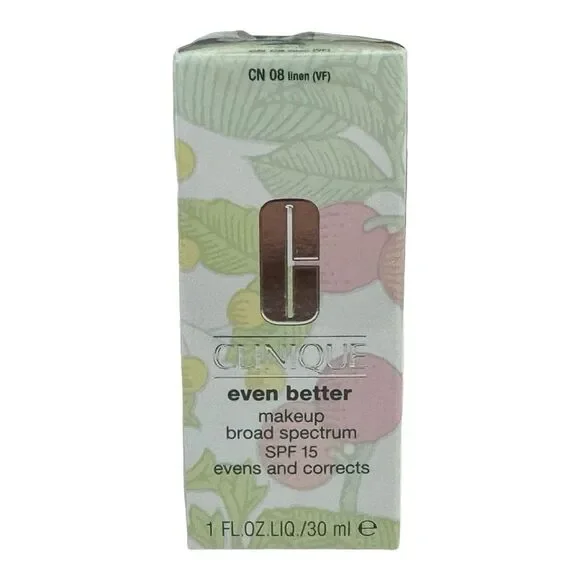 Clinique Even‎ Better Foundation CN 08 Linen Broad Spectrum SPF15 Makeup 1oz NIB