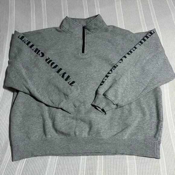 Taylor Swift Gray Zip-Up Sweater