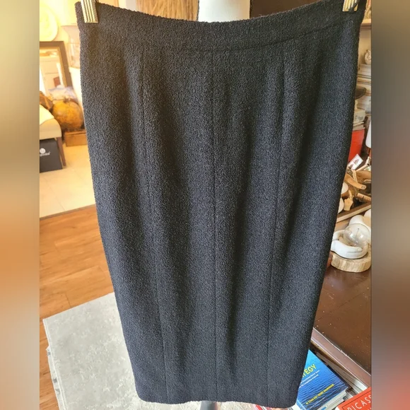 Chanel Wool Pencil Skirt