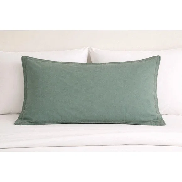Lauren Ralph Lauren LRL Home Coastal‎ Sea Mist Green Pillow Sham NWOT 35
