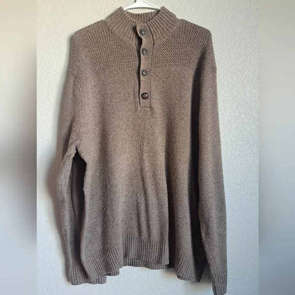 Haggar Men's Wool Blend Sweater Size Large