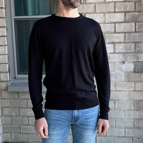 Primark Fine Knit Sweater in Black Size M