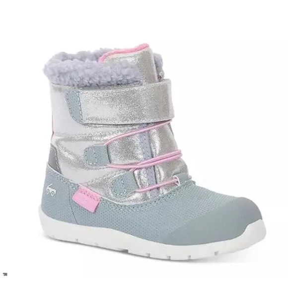 See Kai Run Girls' Gilman Waterproof Insulated Shimmer Boots Girls Sz 8c