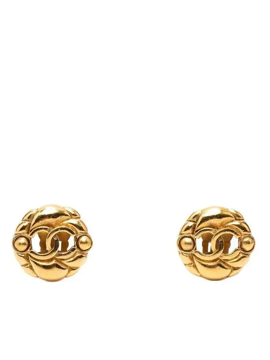 Chanel Cc Logo Clip-On Earrings Metal #246970C70B