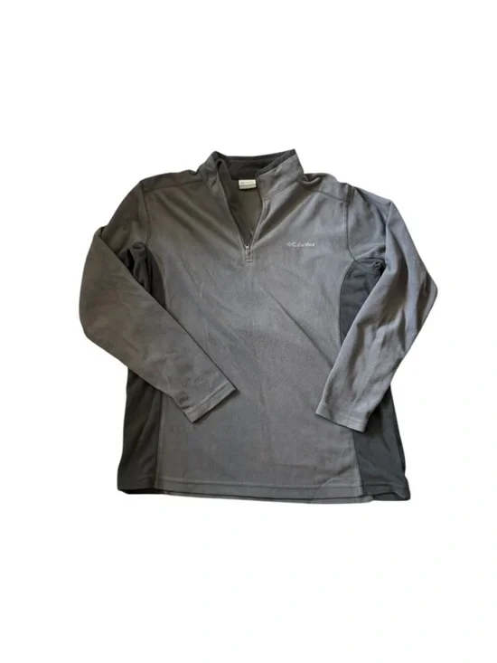 Columbia Men's Gray Zip-Up Fleece Pullover