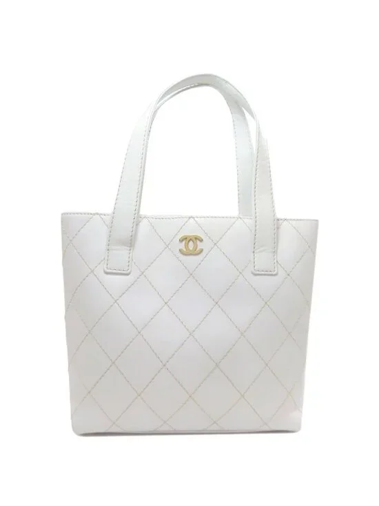 Chanel Wild Stitch Gold Tote Calf