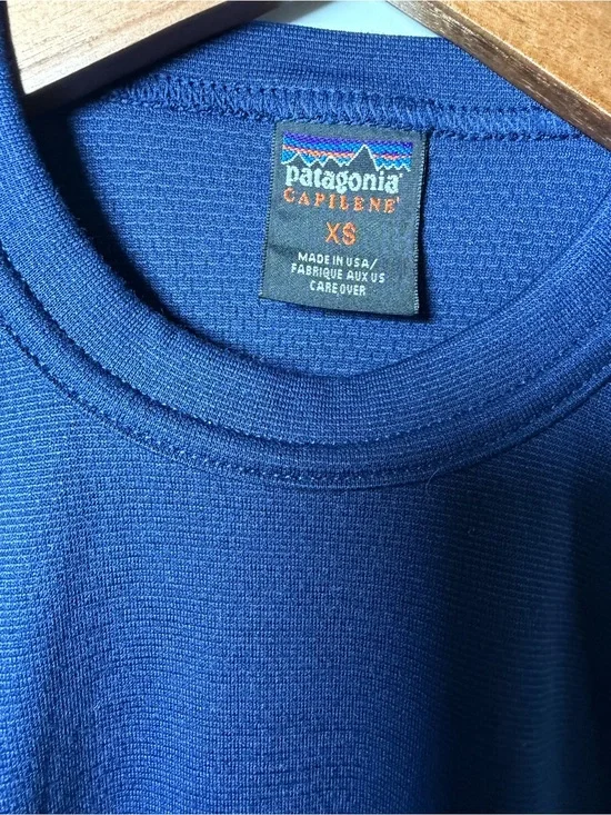 Vtg 90s Patagonia Capilene crew neck XS Long sleeve base layer