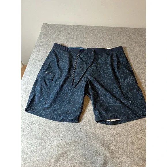 ZeroXposur Men's Swim Trunks Size XL UV Protection Navy Blue NWT