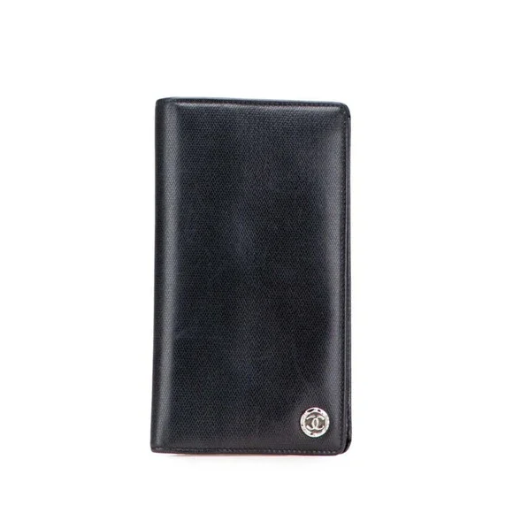 CHANEL Black Leather Wallet
