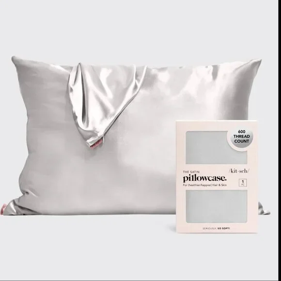 Kitsch - Satin Pillowcase in Silver