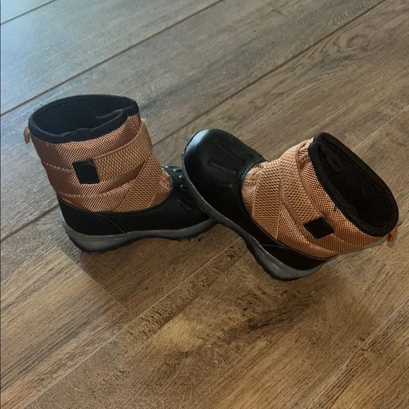 Light up Black and Brown Winter Boots
