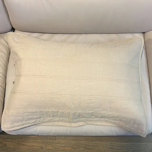 Ralph Lauren Set of 2 Pillow Cover Linen Blend Neutral Tan