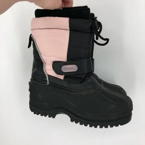 TOTES Colorblock Snow Boot Flurry Pink‎
