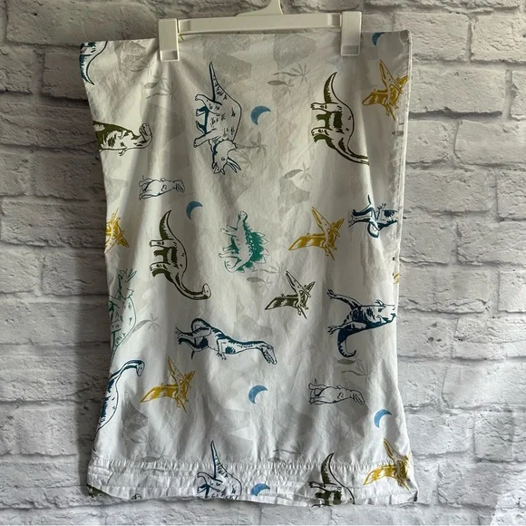 PREOWNED POTTERY BARN KIDS STANDARD DINOSAUR PILLOW CASE COTTON stock# pink