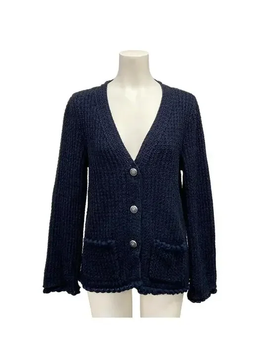 Chanel Navy Black [Outer Fabric] Cotton #285662C10B