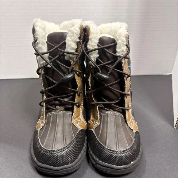 Carters Grizzlie Toddler Boys Brown Alpine Extreme Winter Snow Boots Size 6M