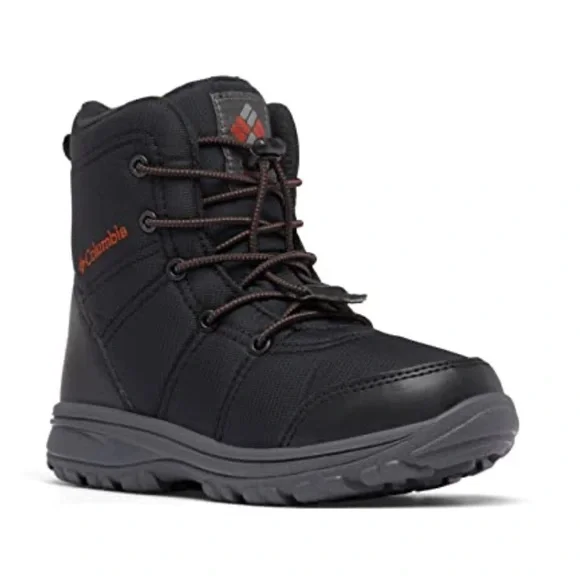 Columbia Kids Black and Gray Waterproof Winter Boot