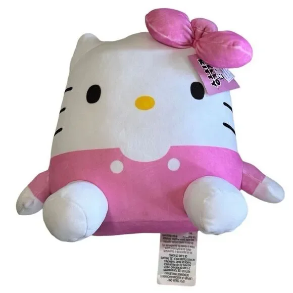 Hello Kitty Plush Cuddle Pillow Buddy - Pink Sanrio Bedtime Companion NWT