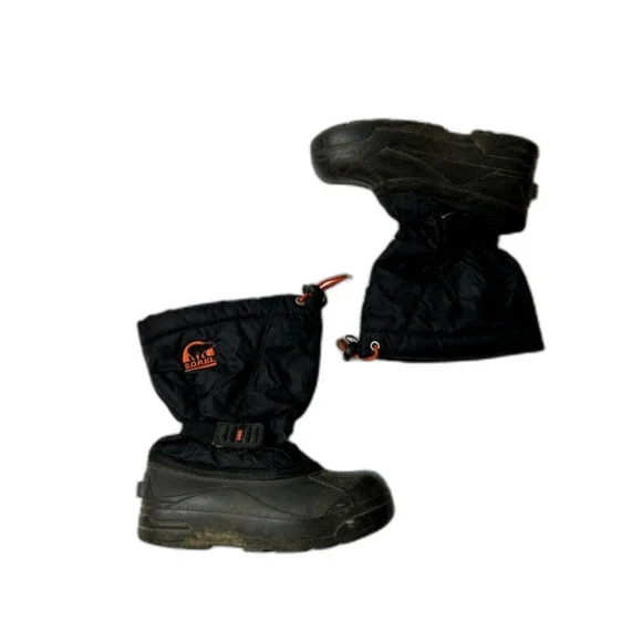 Sorel Little Boys Winter Boots Size 1 Snow Pack Black Insulated Outerwear