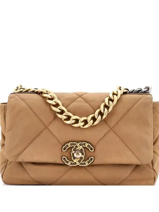 Chanel 19 Flap Bag Quilted Canvas #205769C49B