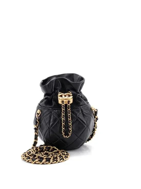 Chanel Drawstring Cc Round Bucket #288793C24B