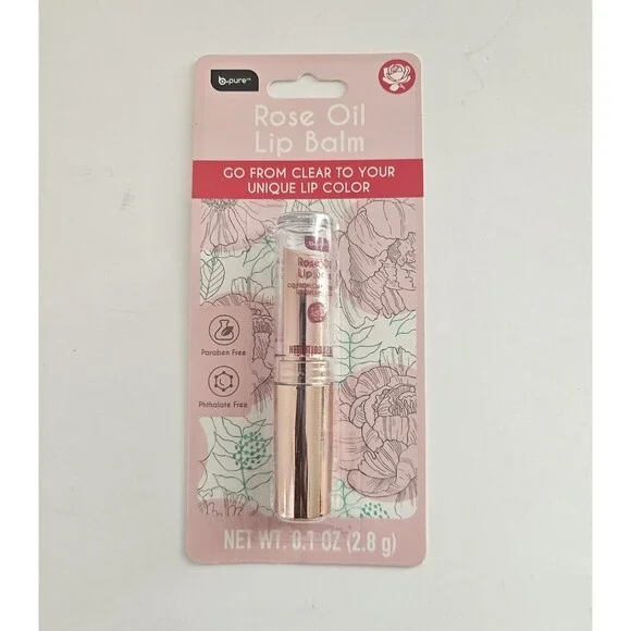 B.Pure  Rose Oil Lip Balm ph adapting