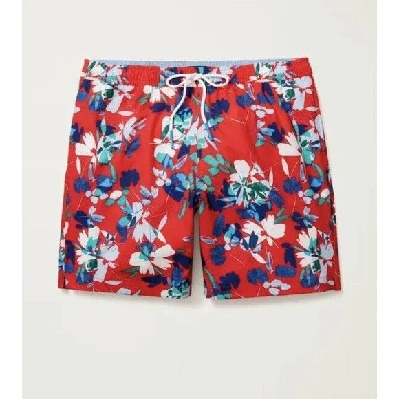 Bonobos Men’s Riviera Recycled Swim Trunks Shorts Rio Floral Printed Sz XL
